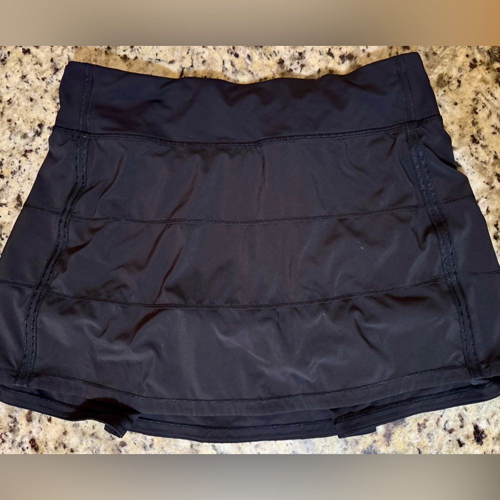 Lululemon Black Pleated Tennis Skirt